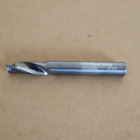 Aluminum End Mill Ø8 1F (Single-Flute)